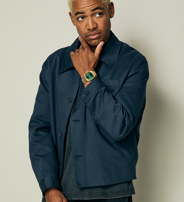 Time Teller - Gold / Green Sunray