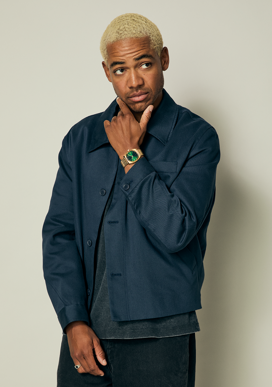 Time Teller - Gold / Green Sunray View 8