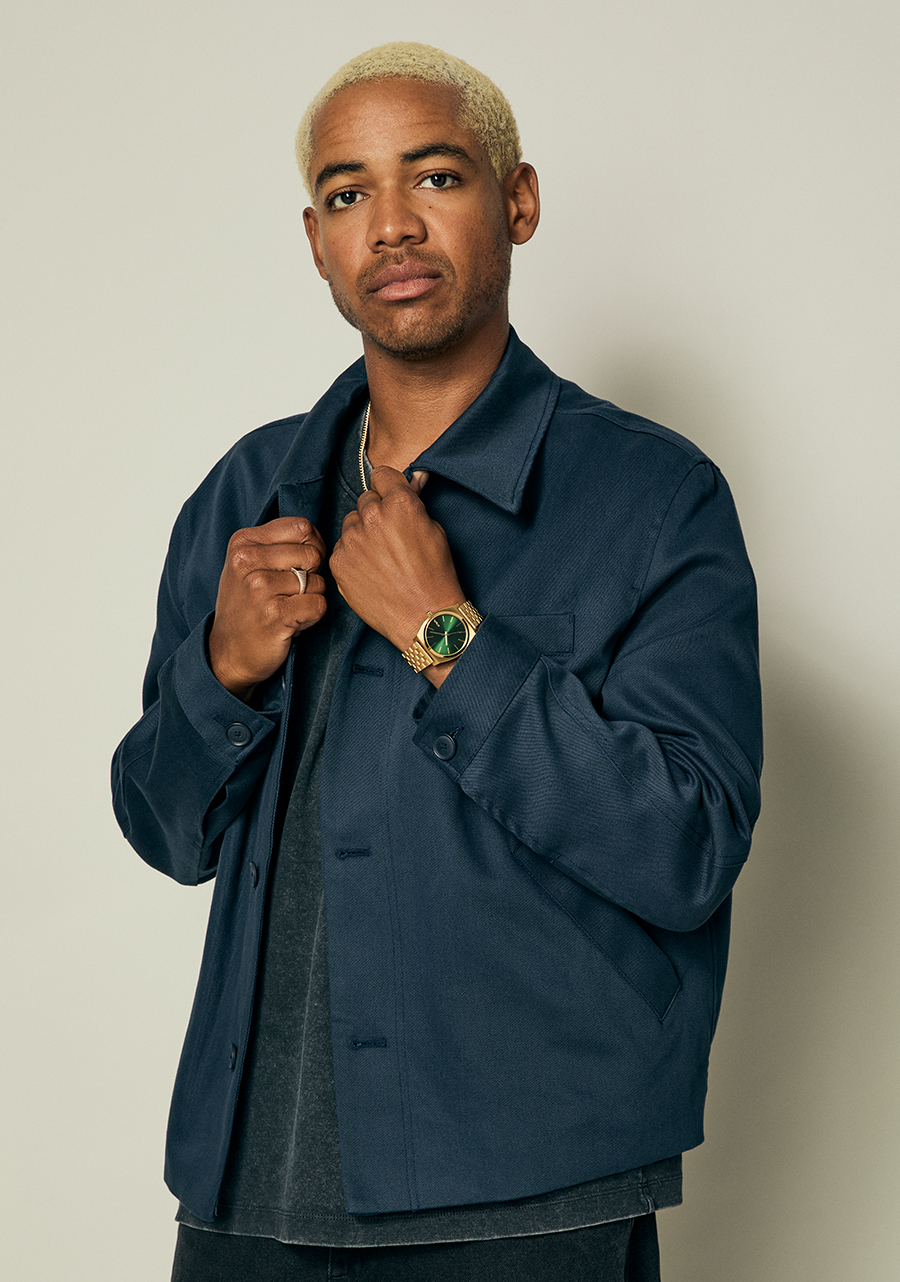 Time Teller - Gold / Green Sunray View 6