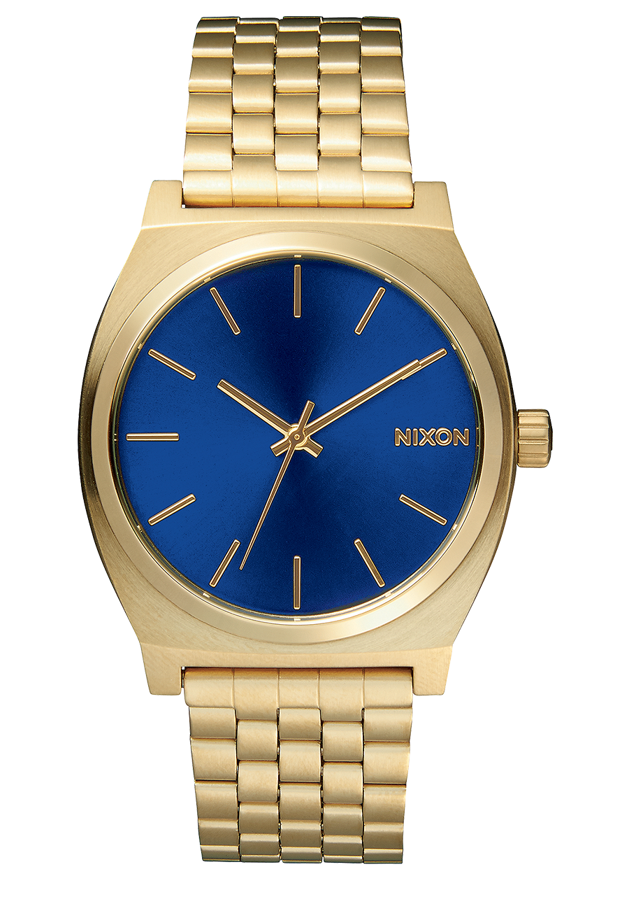 Time Teller Watch All Light Gold Cobalt Unisex Stainless Steel Analog Nixon EU