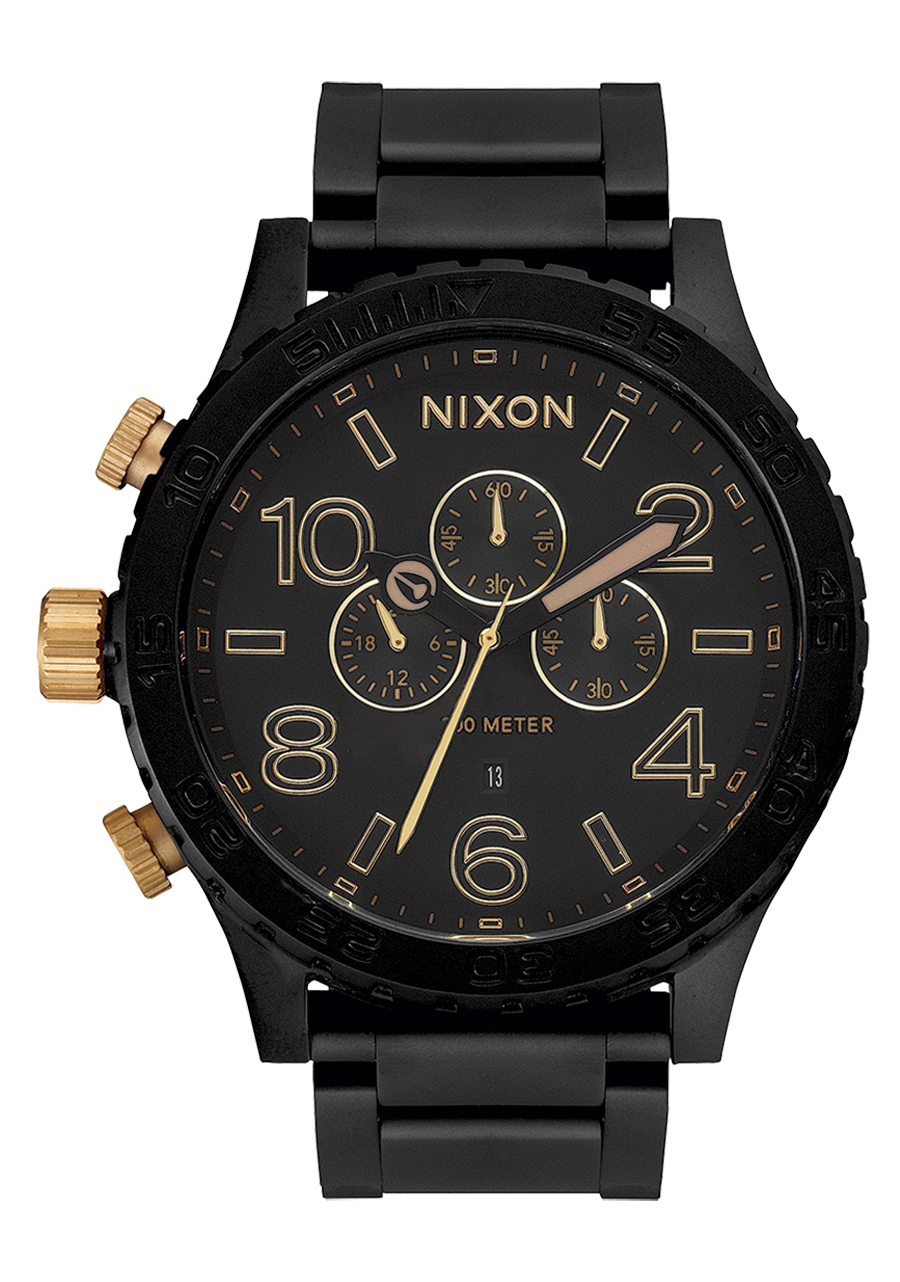 Nixon black face watch discount