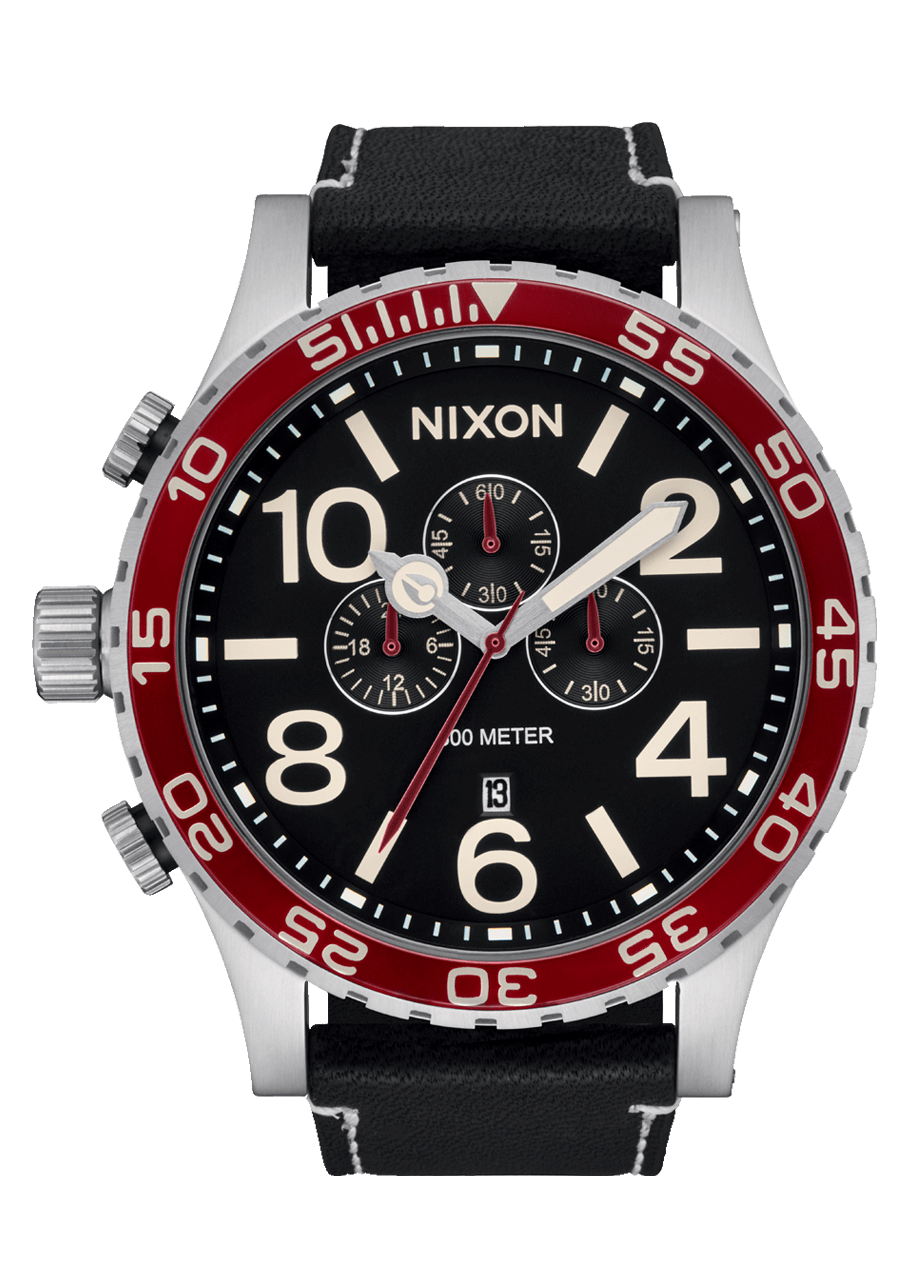 51-30 Chrono Leather - Silver / Black / Cranberry View 1