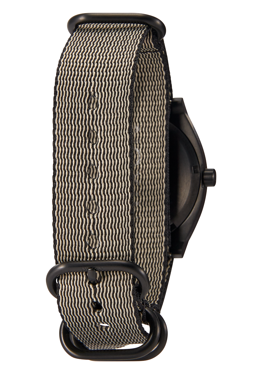 20mm Nylon #TIDE One Piece Band - Khaki / Black View 5