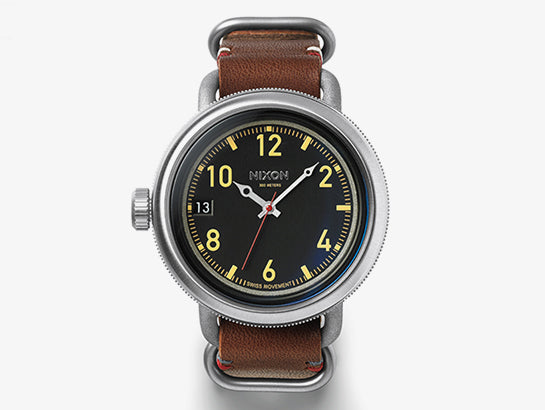 Nixon October Leather watch