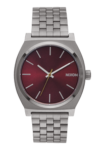Time Teller Gunmetal Deep Burgundy View 1