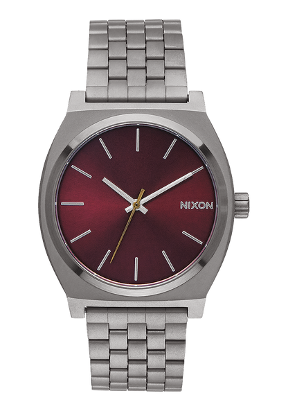 Time Teller - Gunmetal / Deep Burgundy View 1