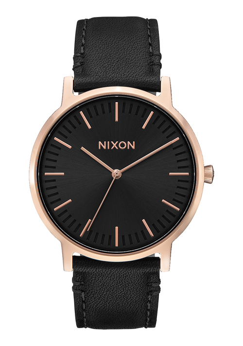 Porter Leather - Rose Gold / Black