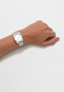 
Nixon Medium Time Teller Watch - Analog - All Silver - View 5