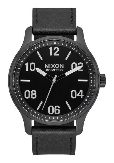 Patrol Leather - Black / Silver / Black