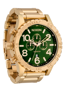 51-30 Chrono - Gold / Green Sunray View 2