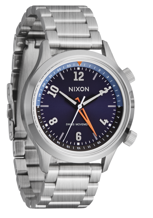 
Nixon Drifter GMT Watch - Analog - Silver / Midnight Sunray - View 2