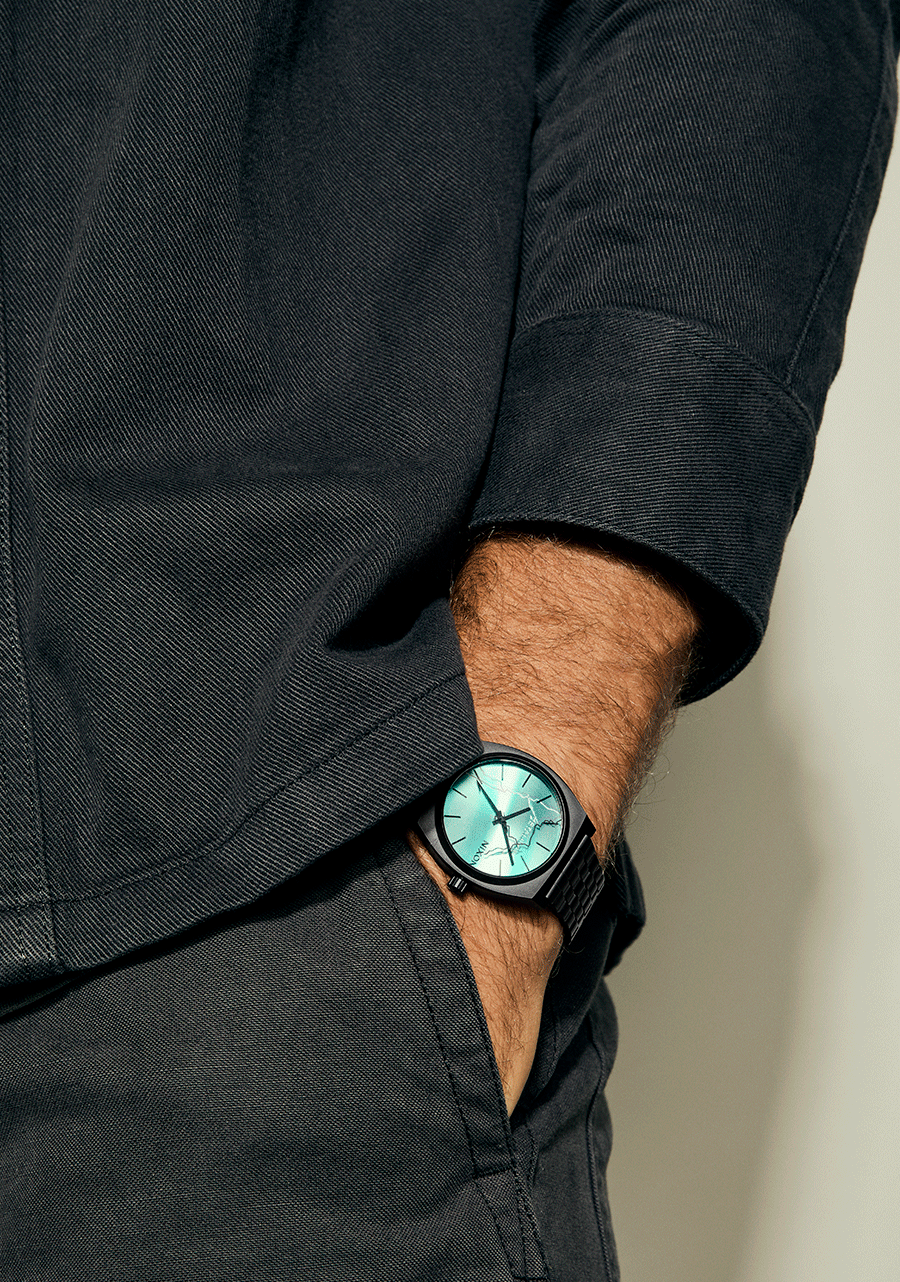 時計 NIXON,TIMETELLERACETATE Metallica Time Teller Watch | Black / Black / Ride the