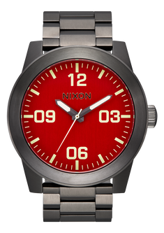 Corporal Stainless Steel - Red / Gunmetal