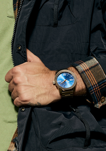 Corporal Stainless Steel - Desert Gold / Arles Blue View 9