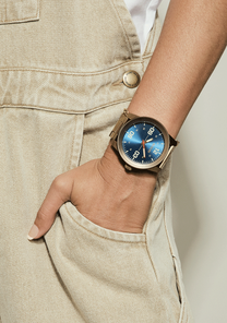 Corporal Stainless Steel - Desert Gold / Arles Blue View 10