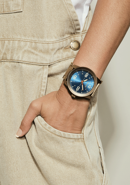 Corporal Stainless Steel - Desert Gold / Arles Blue