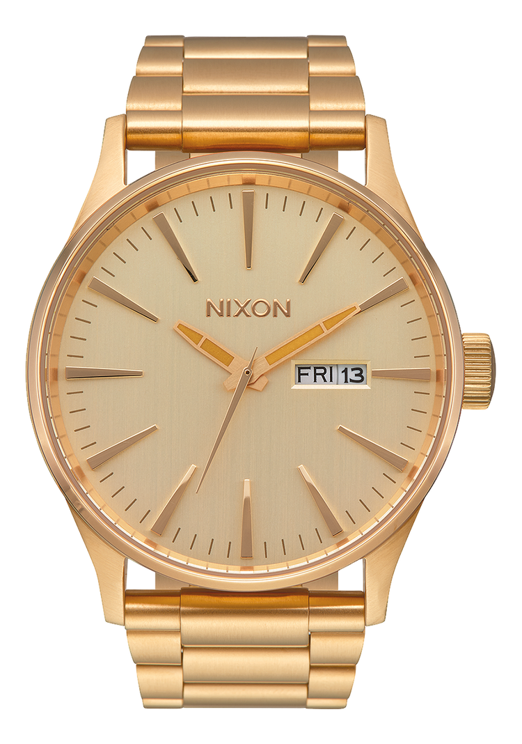 
Nixon Sentry Stainless Steel Watch - Analog - All Gold - View 1