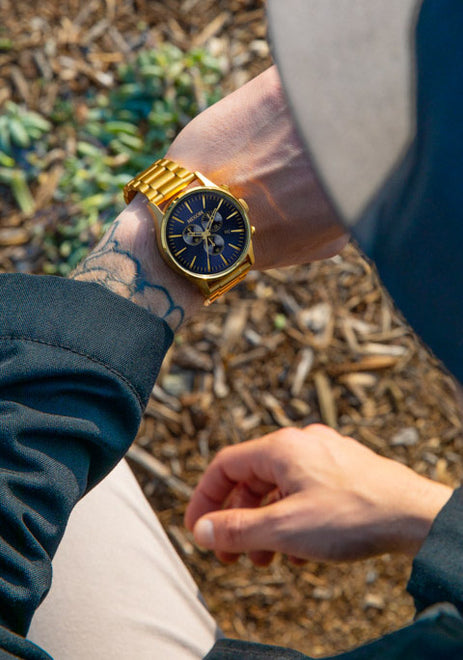 Sentry Chrono - Gold / Indigo