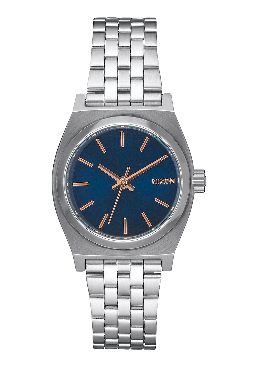 Small Time Teller - Navy / Rose Gold View 1