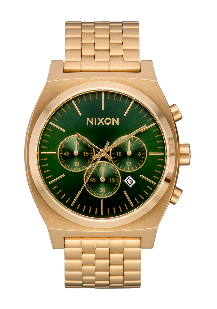 Time Teller Chrono - Gold / Green Sunray