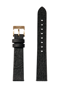16mm Pineapple Leather Band - Black View 1