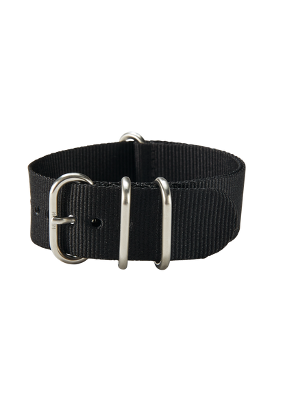 20mm Nylon #TIDE One Piece Band - Black View 2