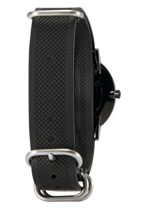 20mm FKM Rubber One Piece Band - Black