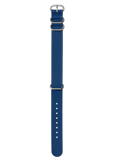 20mm FKM Rubber One Piece Band - Navy / Blue