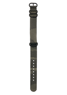 20mm Recycled One Piece Band - Olive Dot Camo