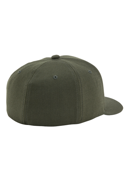 Deep Down Flexfit Athletic Fit Hat - Olive / Black View 2