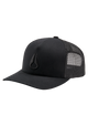 Iconed Trucker Hat - Black / Black