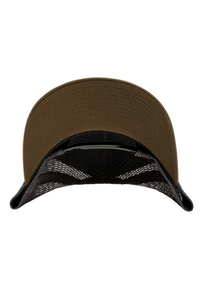 Iconed Trucker Hat - Dark Olive View 4