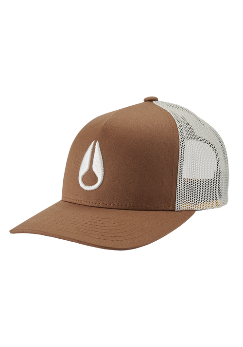 Iconed Trucker Hat - Brown / Off White