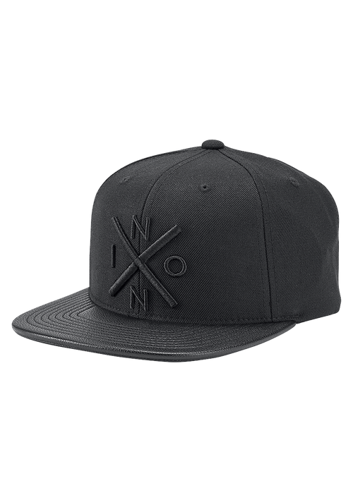 Exchange Snapback Hat - All Black / Black