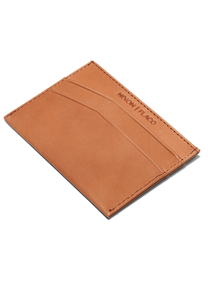 Flaco Leather Card Wallet - Tan View 3