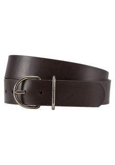 Steele Leather Belt - Dark Brown