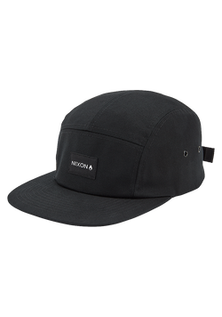 Mikey 5 Panel Hat - Black