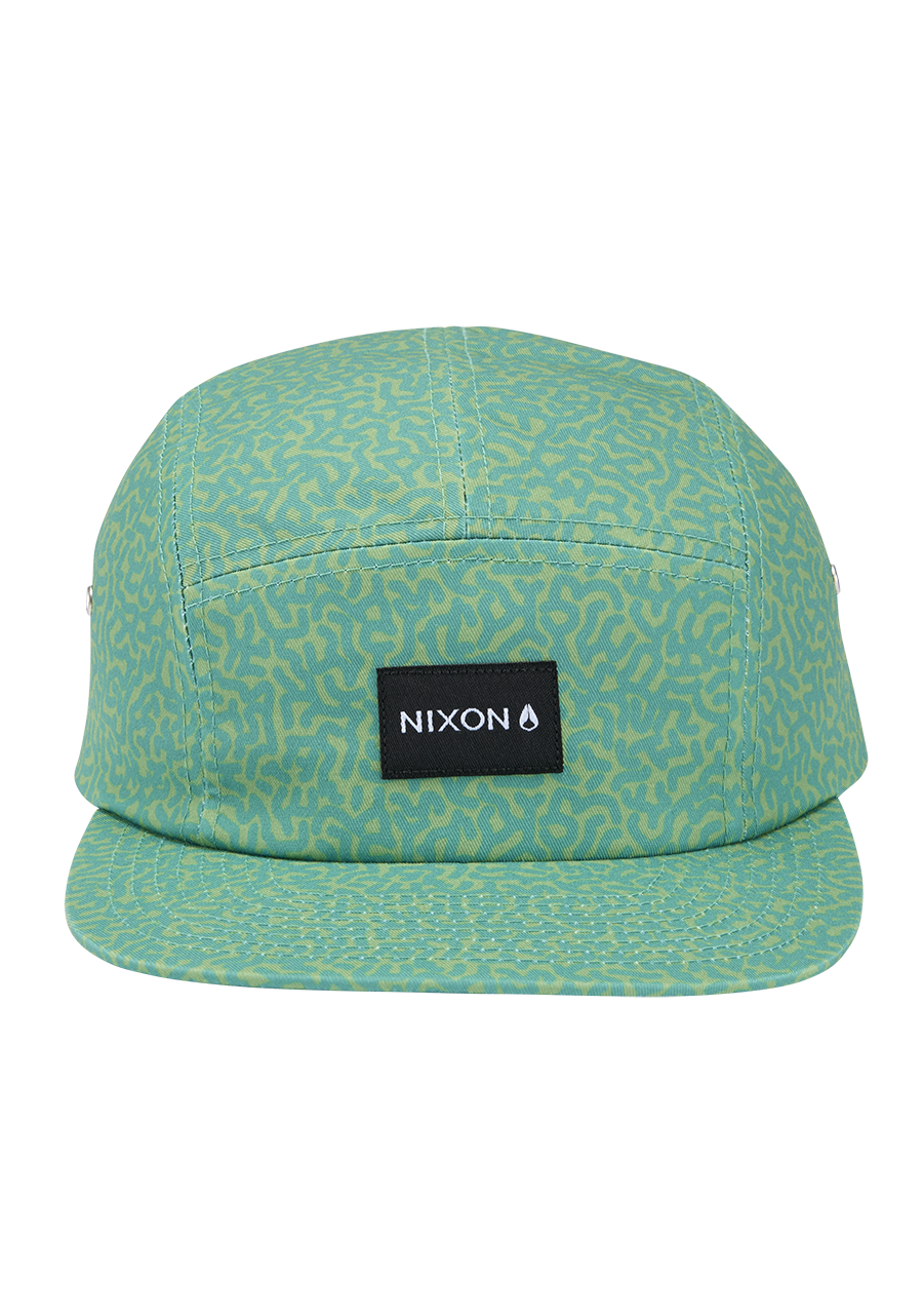 Mikey 5 Panel Hat - Squigg / Green View 3