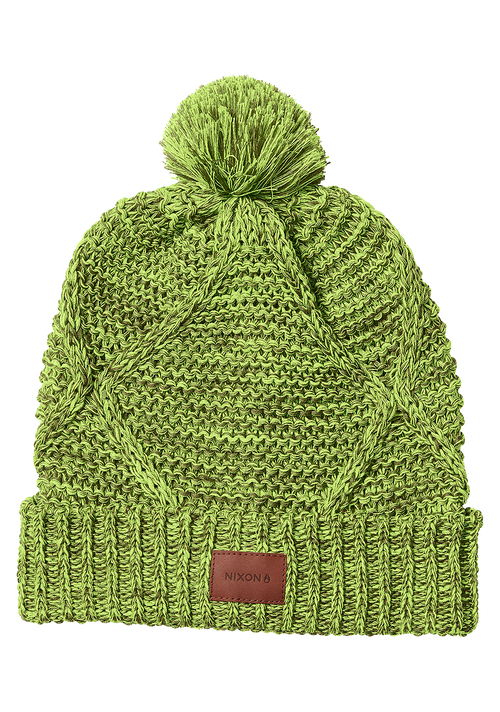 Julian Pom Beanie - Olive / Volt