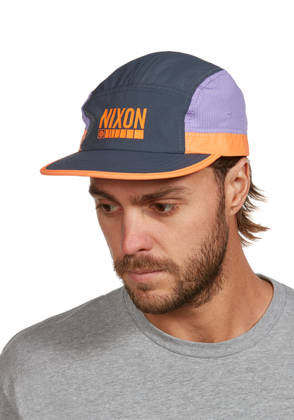 Night Runner Strapback Hat - Dark Slate / Plum View 6