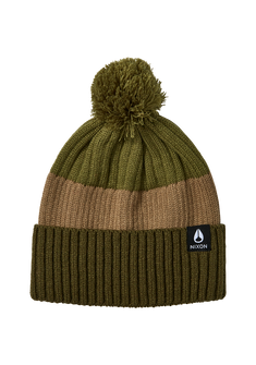 Schrader Pom Beanie - Olive / Multi