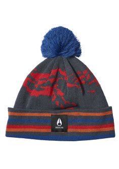 Ridge Pom Beanie - Navy / Multi