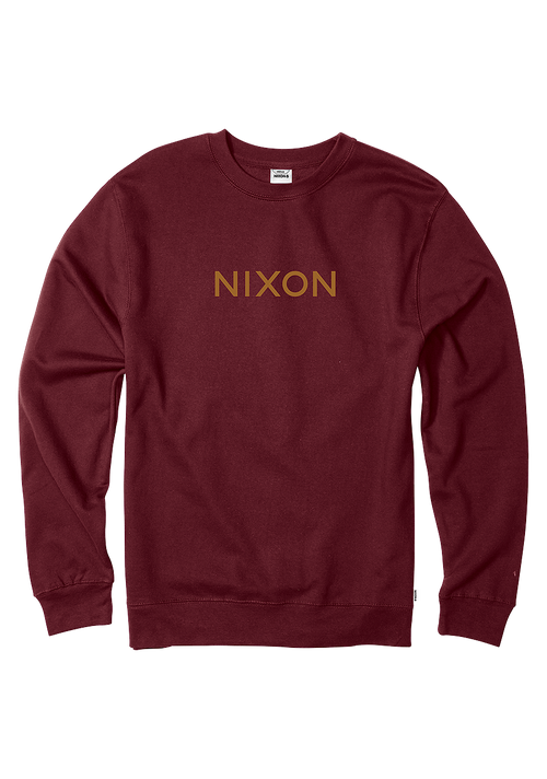 Wordmark Crew Sweatshirt - Burgundy