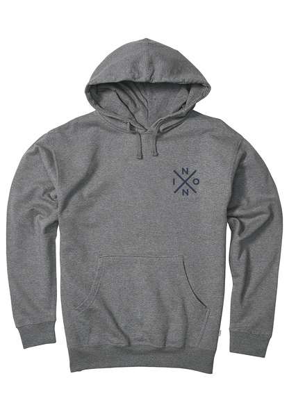 Spot Hoodie - Heather Gray / Navy View 1