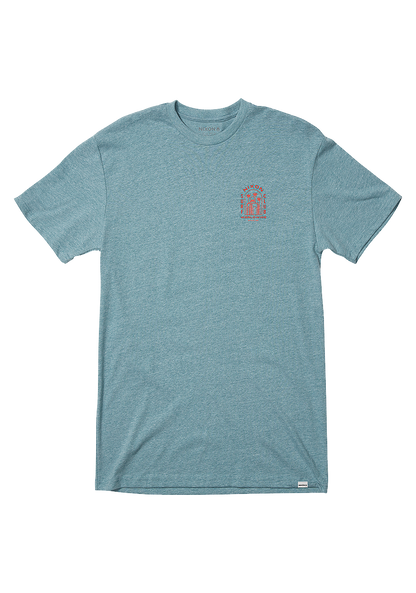 Temple T-Shirt - Heather Pacific View 1