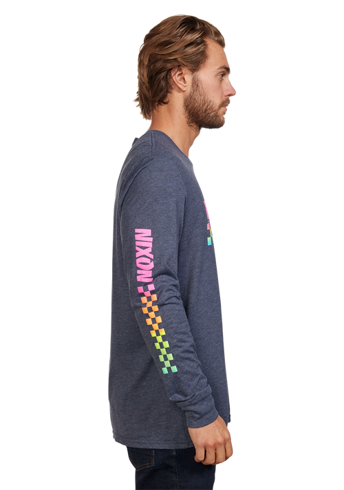 Circuit Long Sleeve Repreve® T-Shirt - Navy / Multi