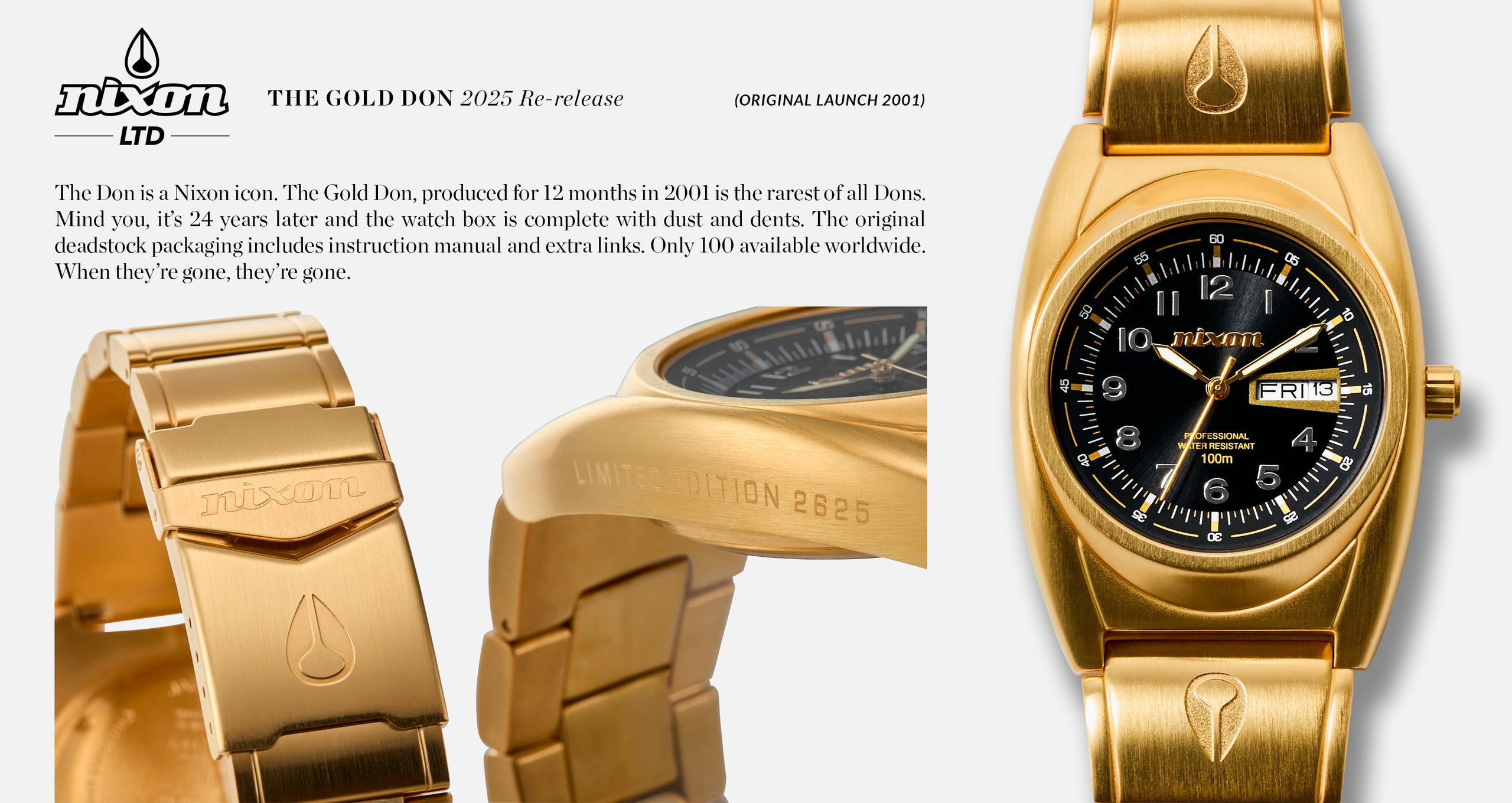 A desktop banner image promoting "The Gold Don" and "Supporting R1."