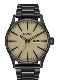 
Nixon Sentry Leather Band Watch - Band - Brown - View 2